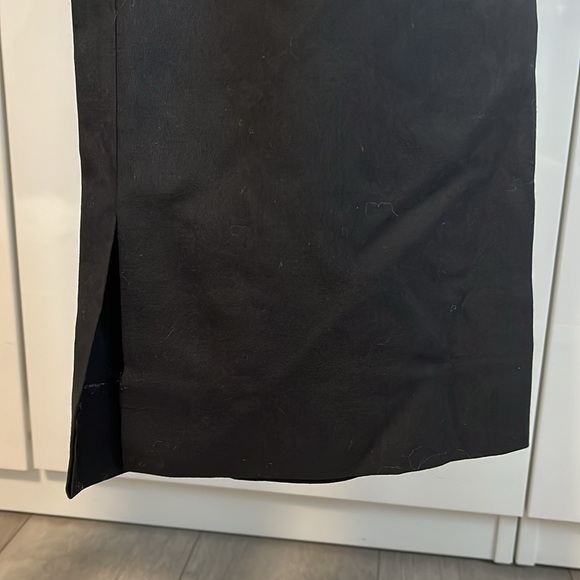 3.1 PHILLIP LIM Black Wool Blend Side Drape High Rise Wide Leg Pant, Size 8 - Picture 8 of 14